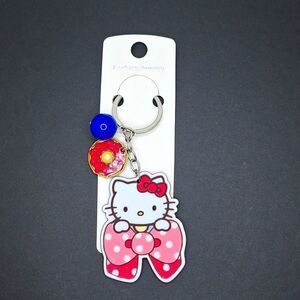 Hello kitty keychain bead and Donut with bow acrylic